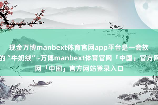 现金万博manbext体育官网app平台是一套软绵绵、顺心的“牛奶绒”-万博manbext体育官网「中国」官方网站登录入口