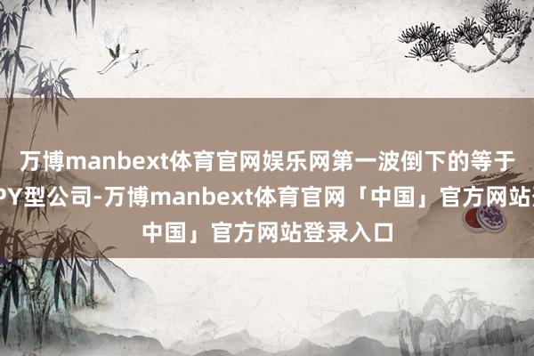万博manbext体育官网娱乐网第一波倒下的等于这种COPY型公司-万博manbext体育官网「中国」官方网站登录入口
