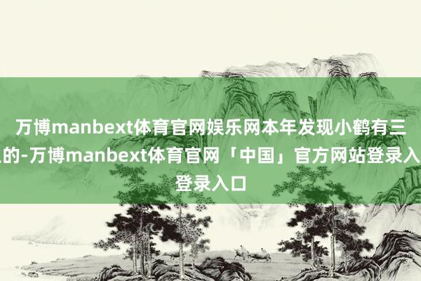 万博manbext体育官网娱乐网本年发现小鹤有三只的-万博manbext体育官网「中国」官方网站登录入口